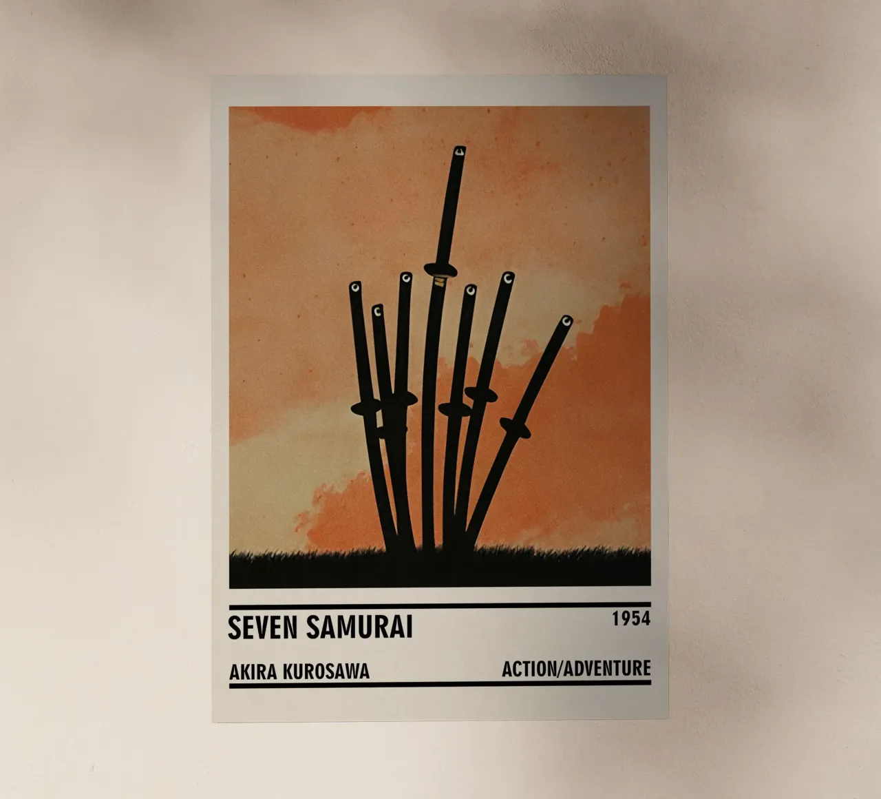 Seven Samurai pellicola backlit da TheArtstudio