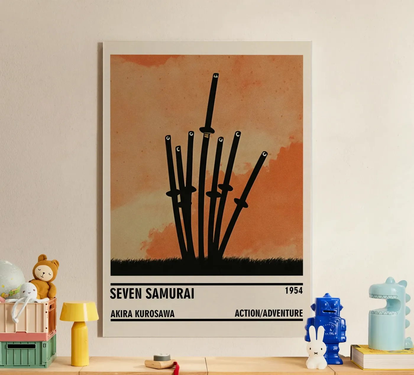 Seven Samurai acrylic glass by TheArtstudio