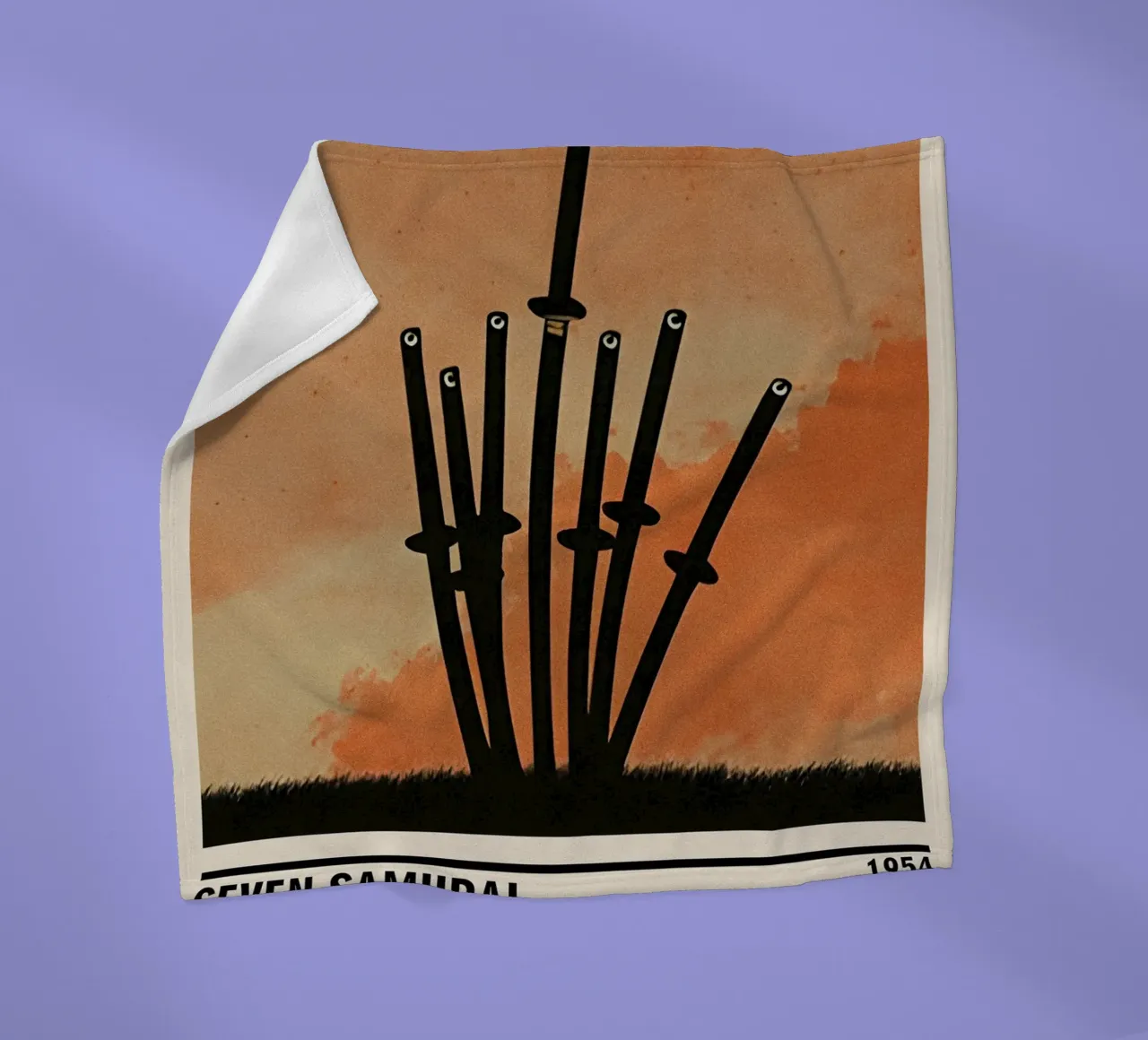 Seven Samurai manta de franela de TheArtstudio
