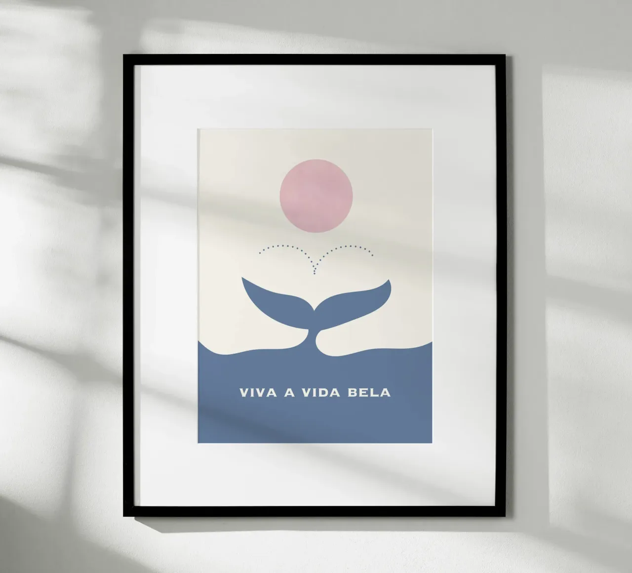 viva a vida bela poster con telaio in plastica da natural neutral