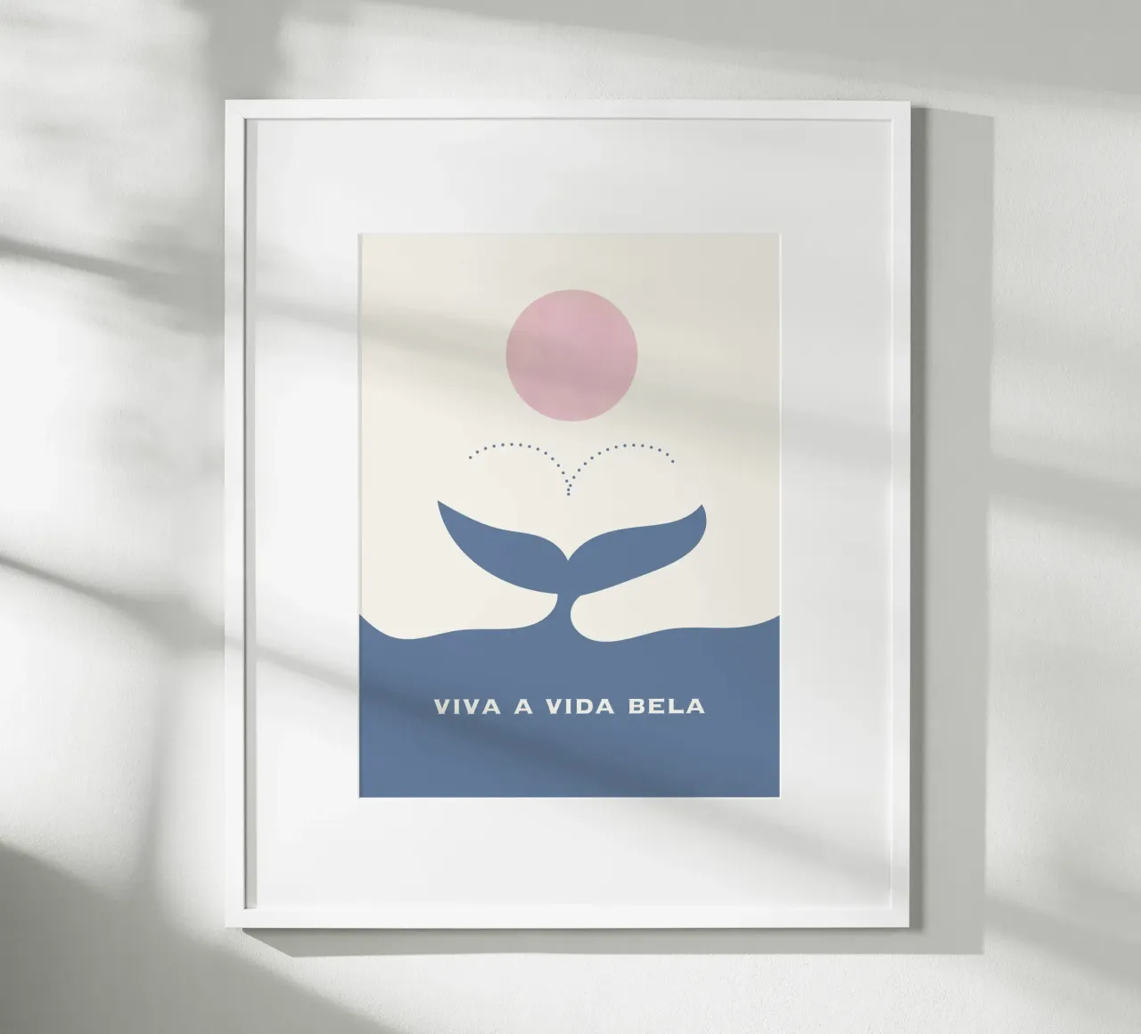 viva a vida bela poster con telaio in plastica da natural neutral