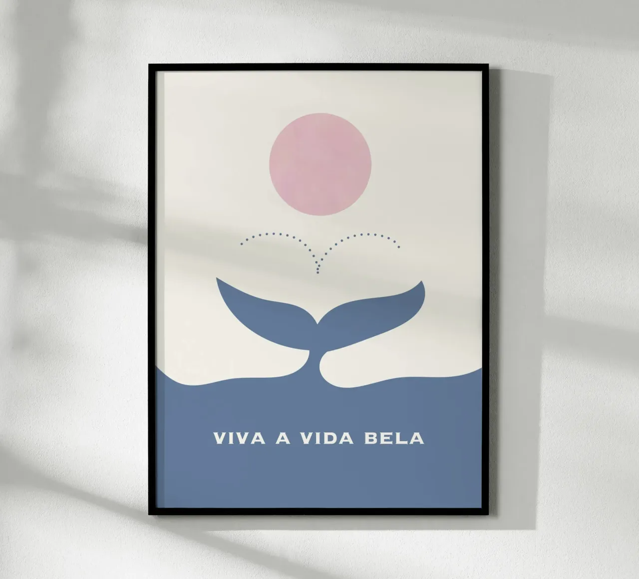 viva a vida bela poster con telaio in plastica da natural neutral