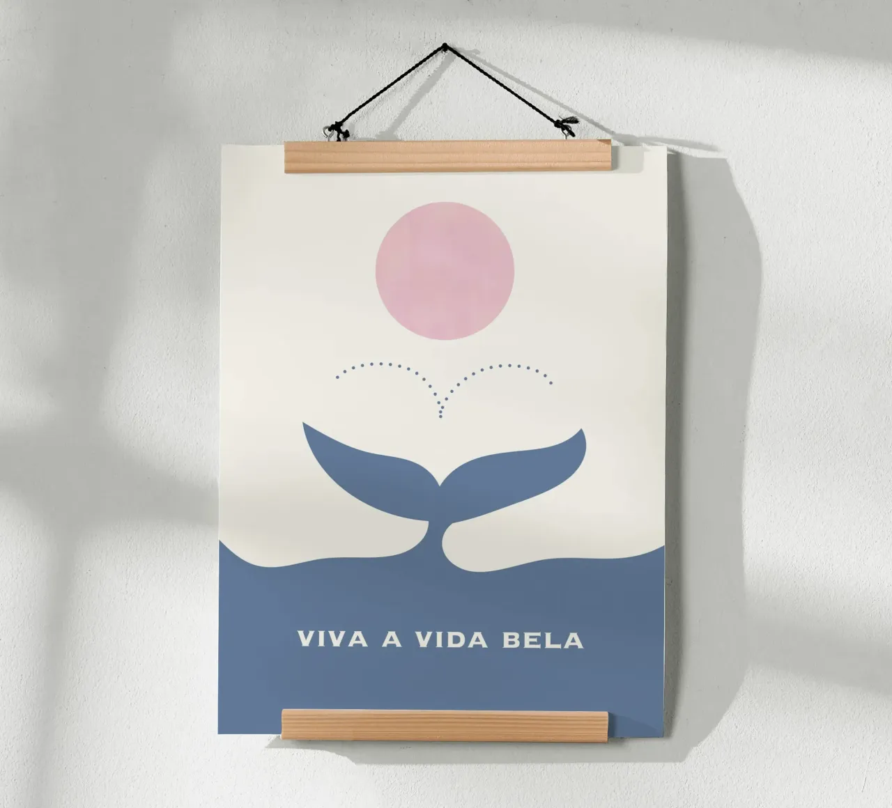 viva a vida bela poster con telaio in plastica da natural neutral