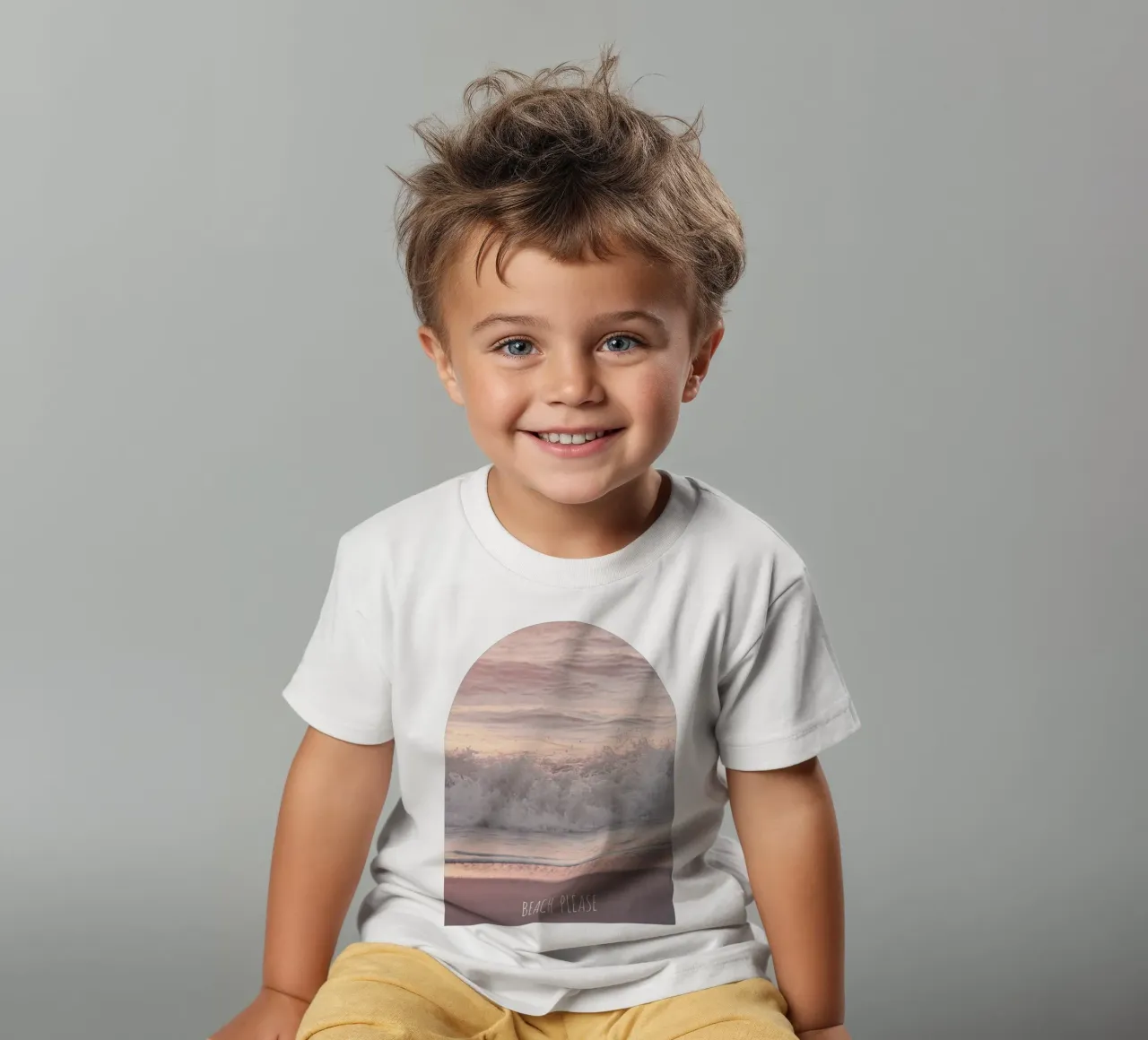 Beach Please t-shirt bambini da Monika Strigel