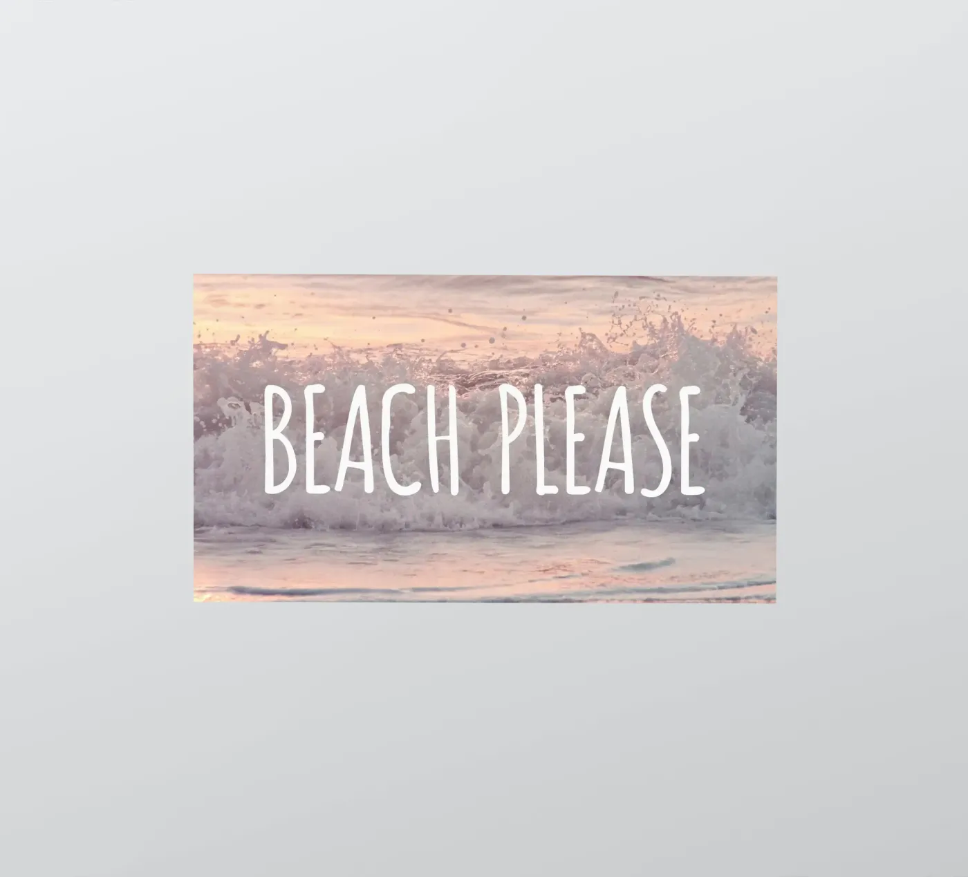 Beach Please sticker by Monika Strigel