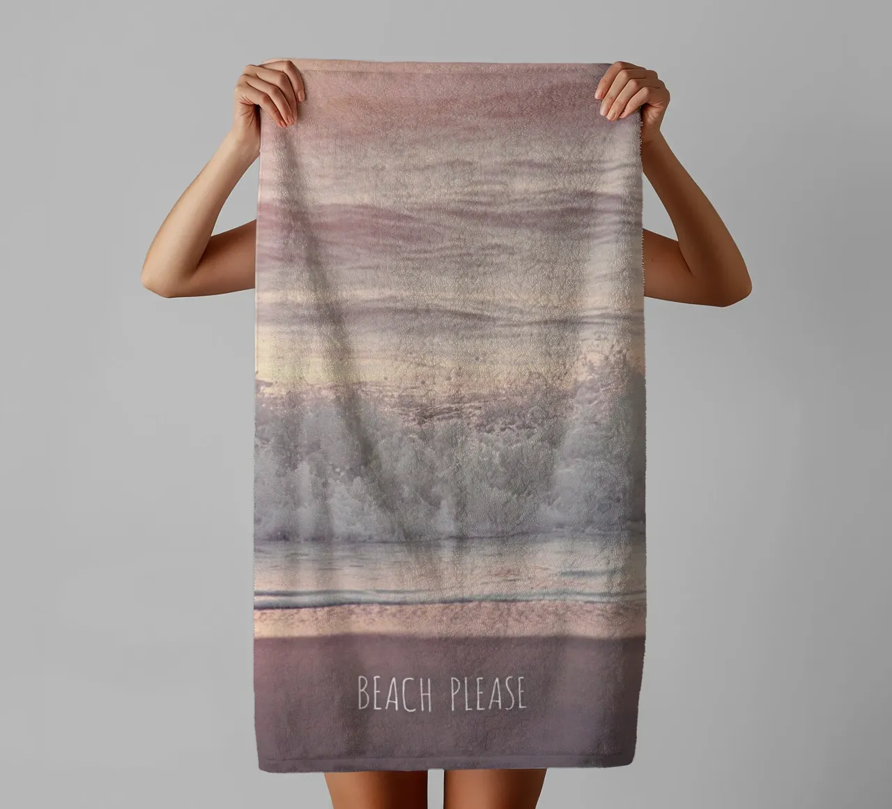 Beach Please towel by Monika Strigel