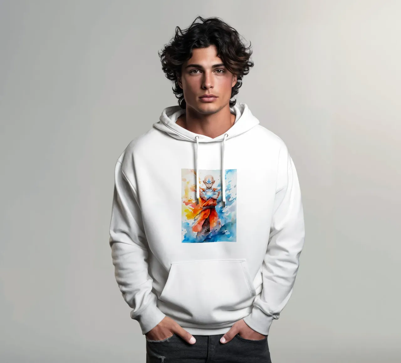 Aang The Last Airbender felpa con cappuccio da CreativeStudio