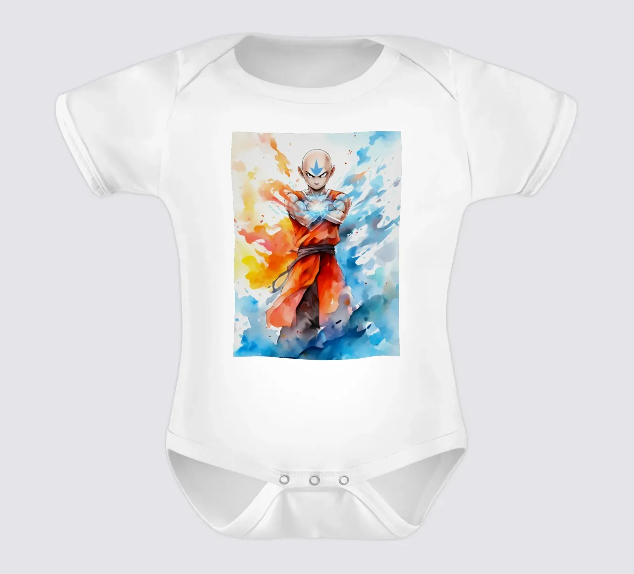 Aang The Last Airbender body neonato maniche corte da CreativeStudio