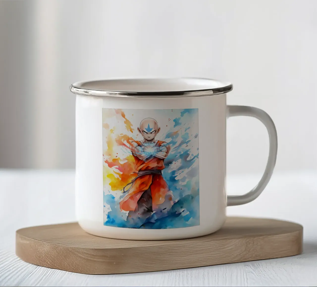 Aang The Last Airbender tazza in smalto da CreativeStudio