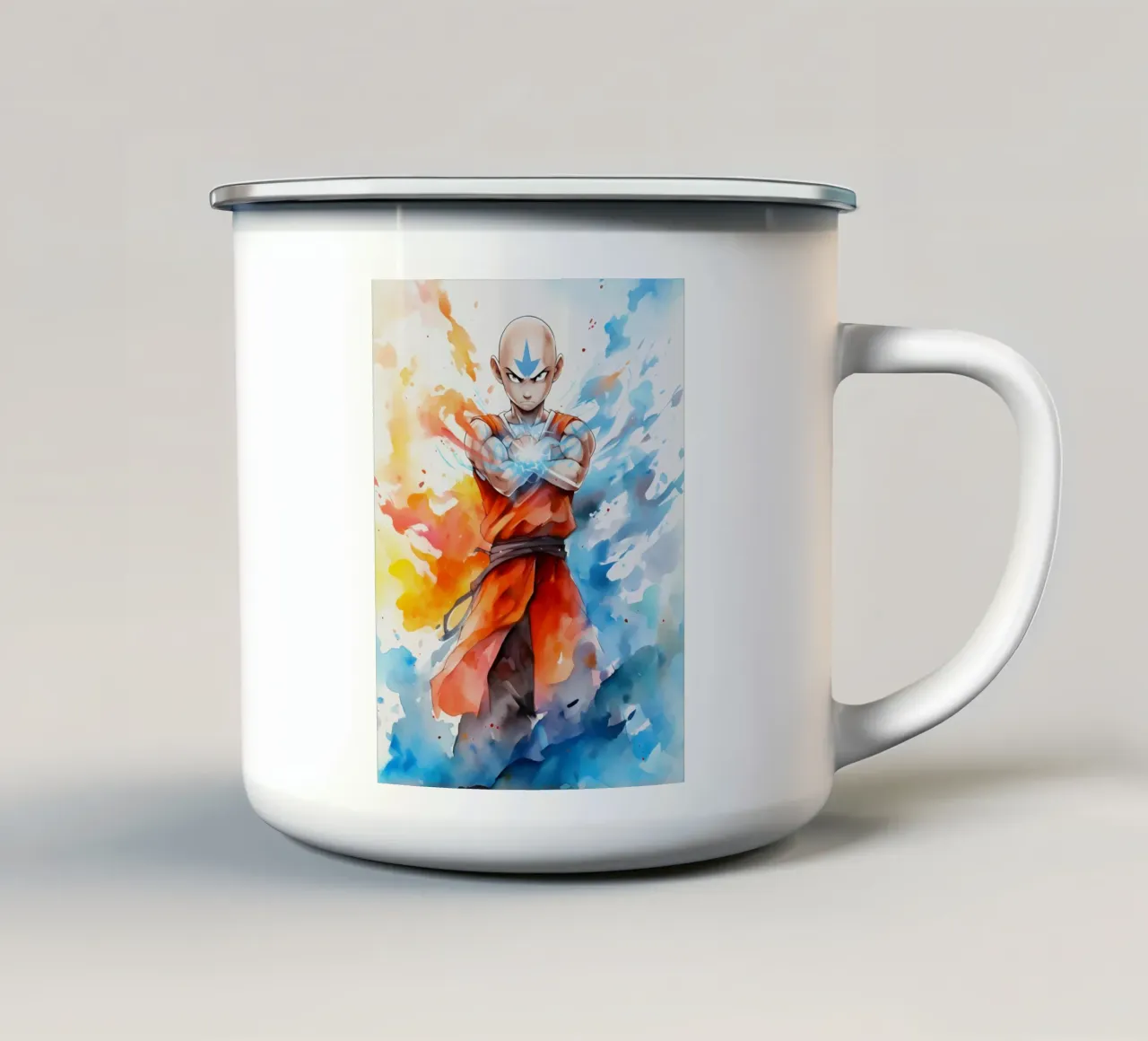 Aang The Last Airbender tazza in smalto da CreativeStudio