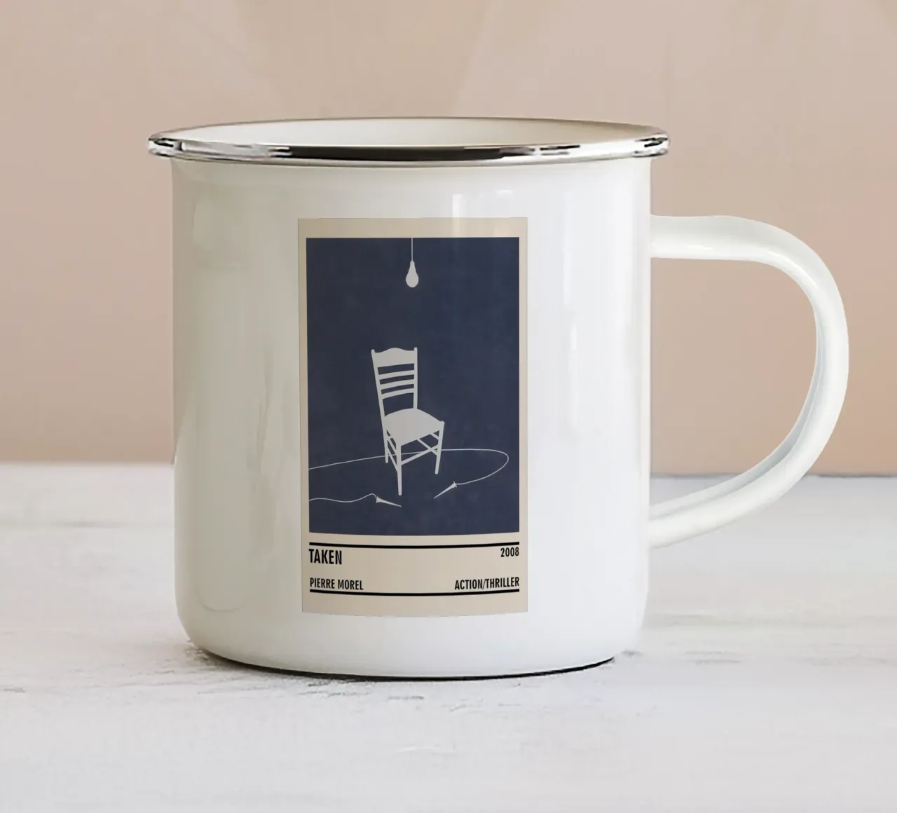 Taken tazza in smalto da TheArtstudio