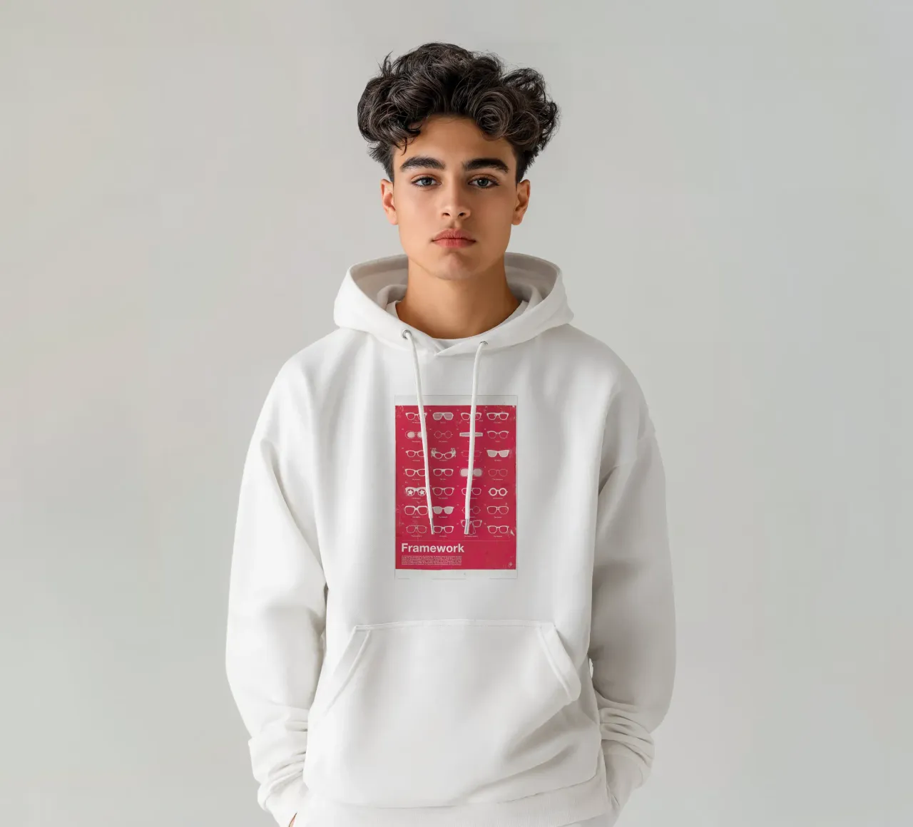 Framework felpa con cappuccio da Moxy Creative House