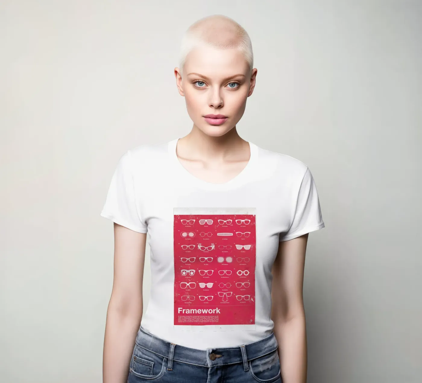 Framework dames t-shirt getailleerd van Moxy Creative House
