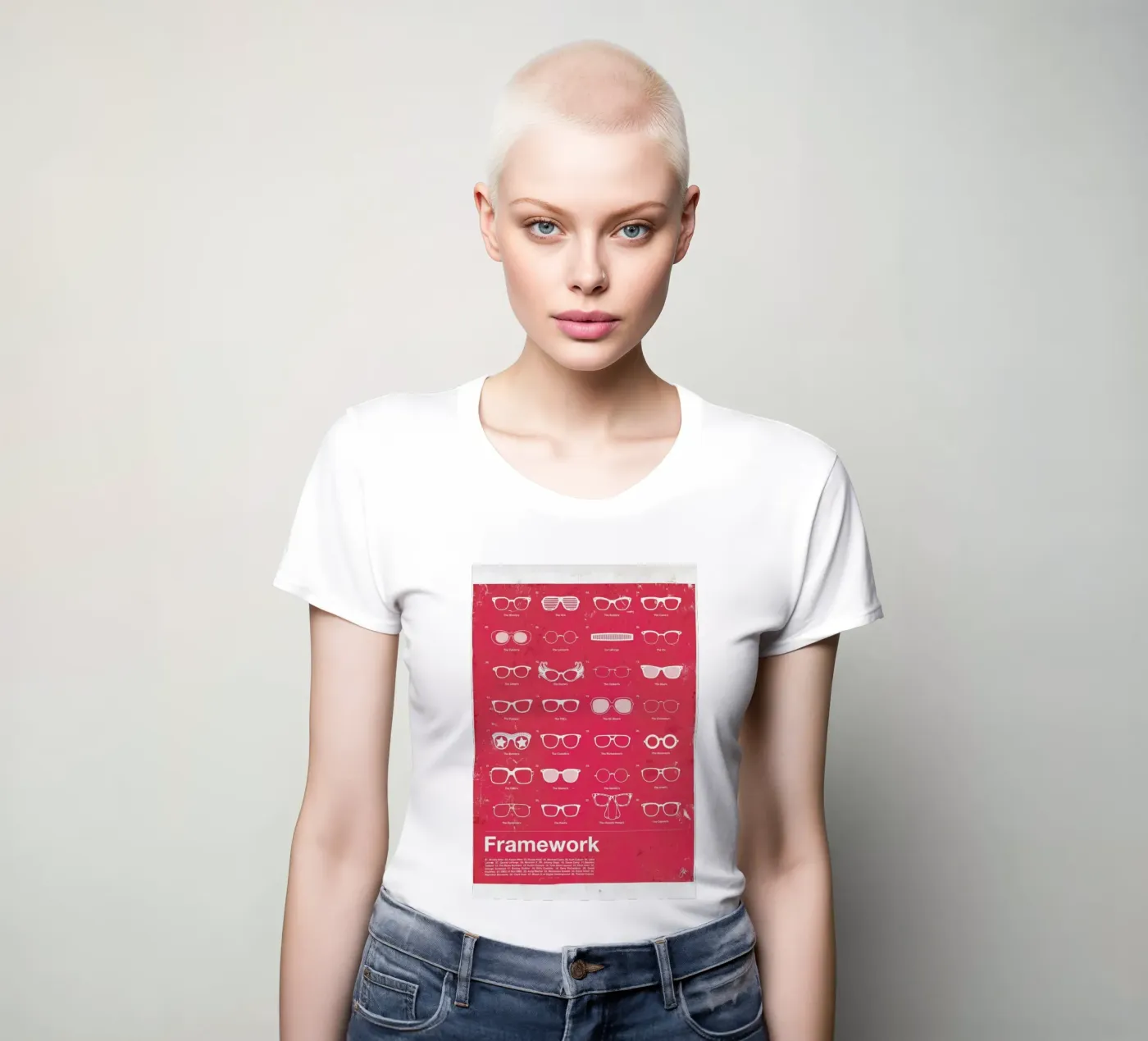 Framework dames t-shirt getailleerd van Moxy Creative House