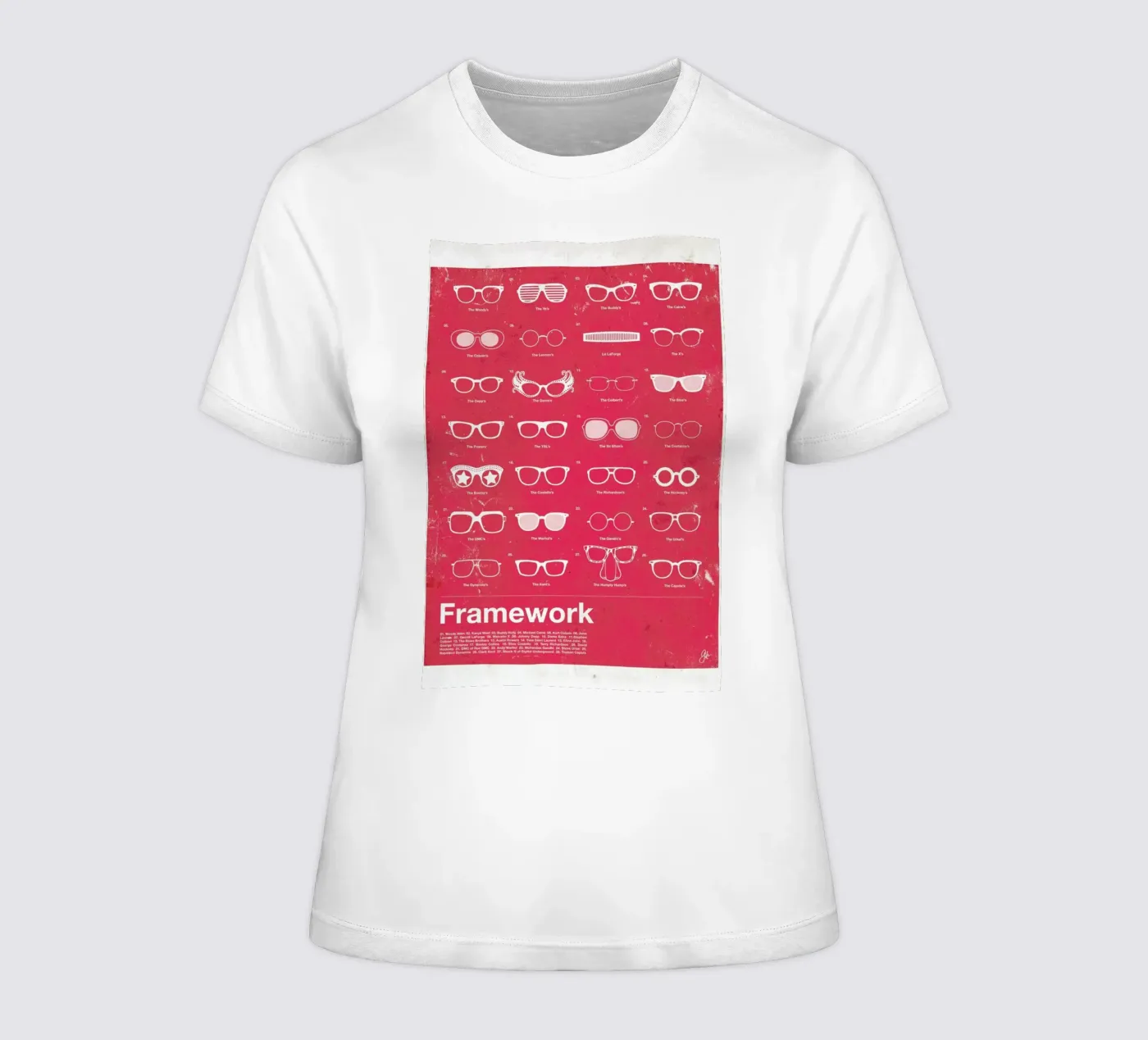 Framework dames t-shirt getailleerd van Moxy Creative House