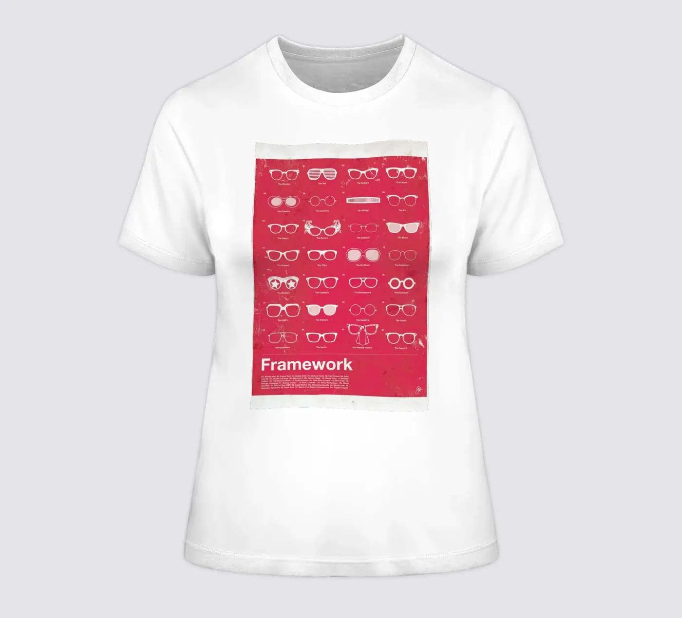 Framework dames t-shirt getailleerd van Moxy Creative House