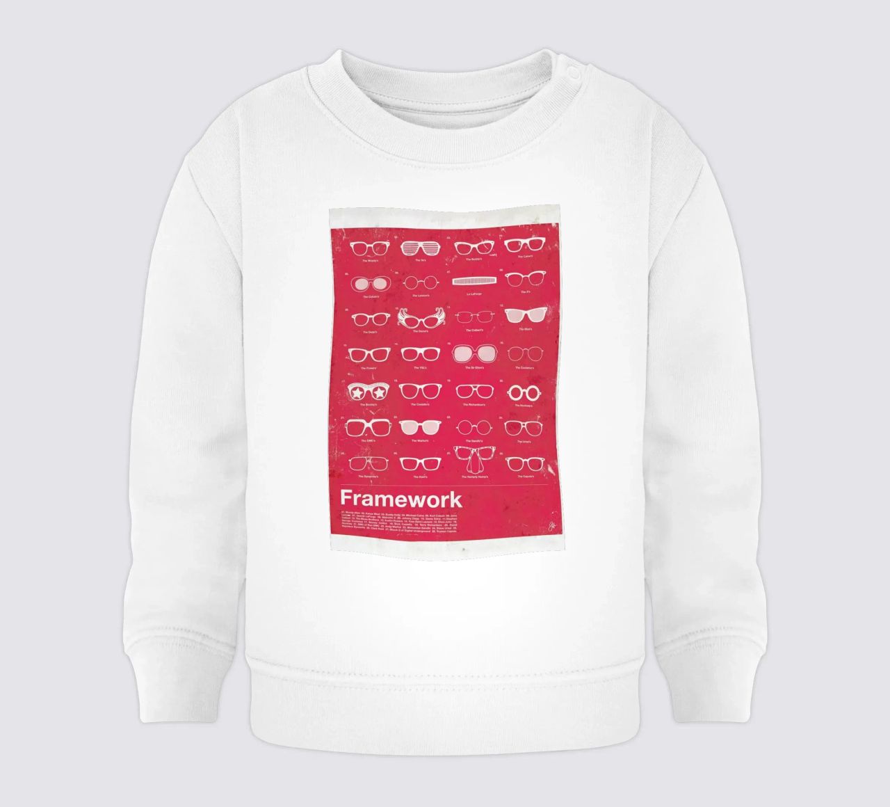 Framework felpa neonato da Moxy Creative House