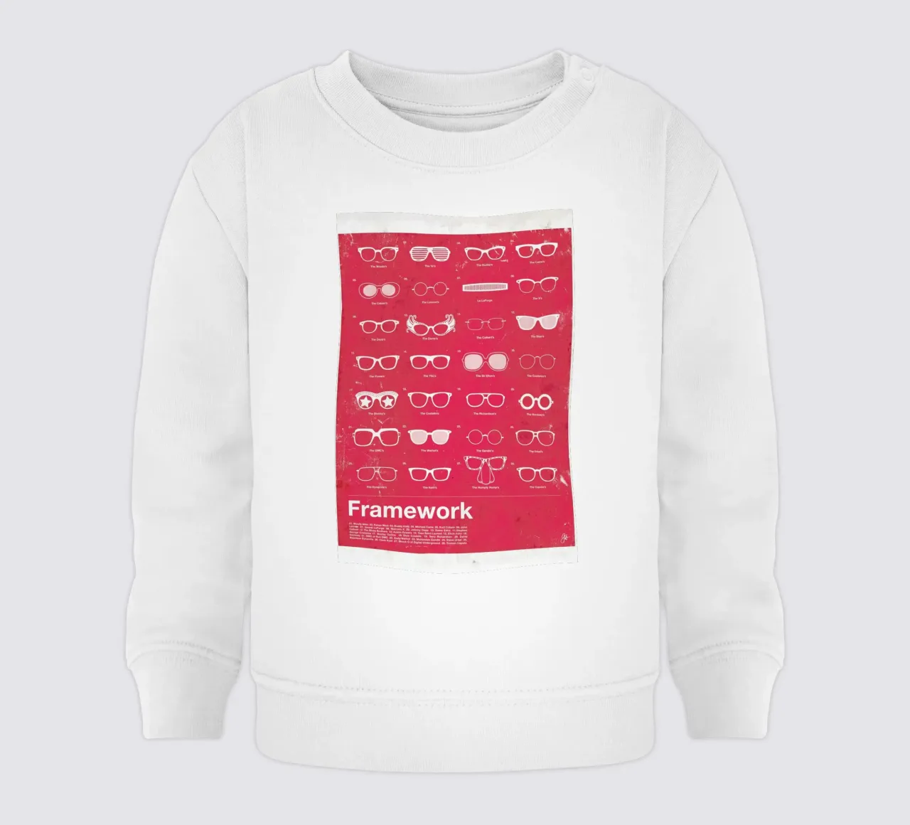 Framework felpa neonato da Moxy Creative House