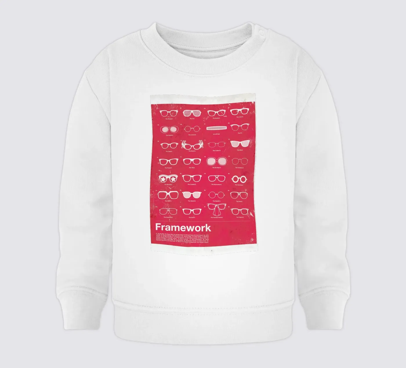 Framework felpa neonato da Moxy Creative House