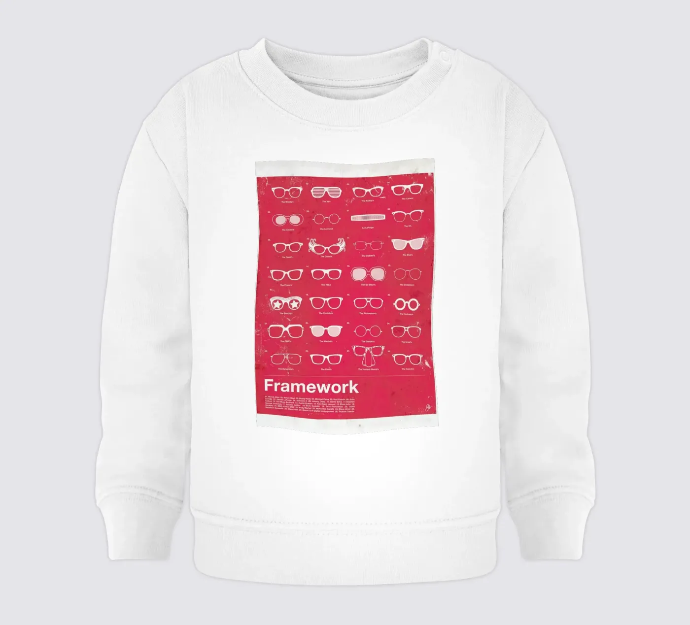 Framework felpa neonato da Moxy Creative House