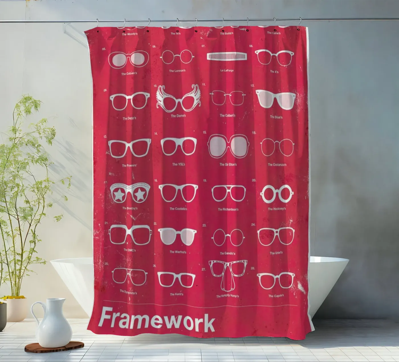 Framework tenda da doccia da Moxy Creative House