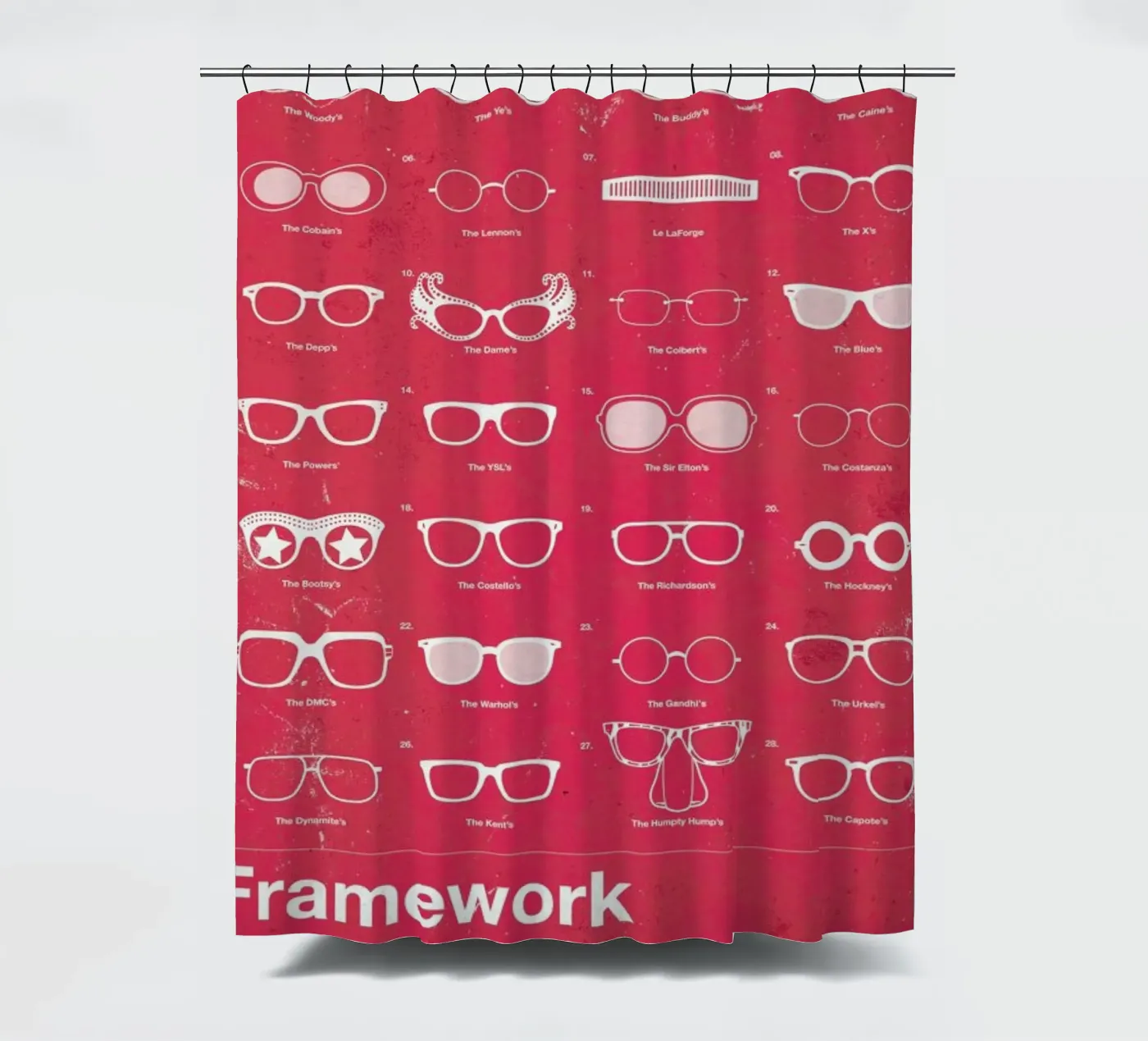 Framework tenda da doccia da Moxy Creative House