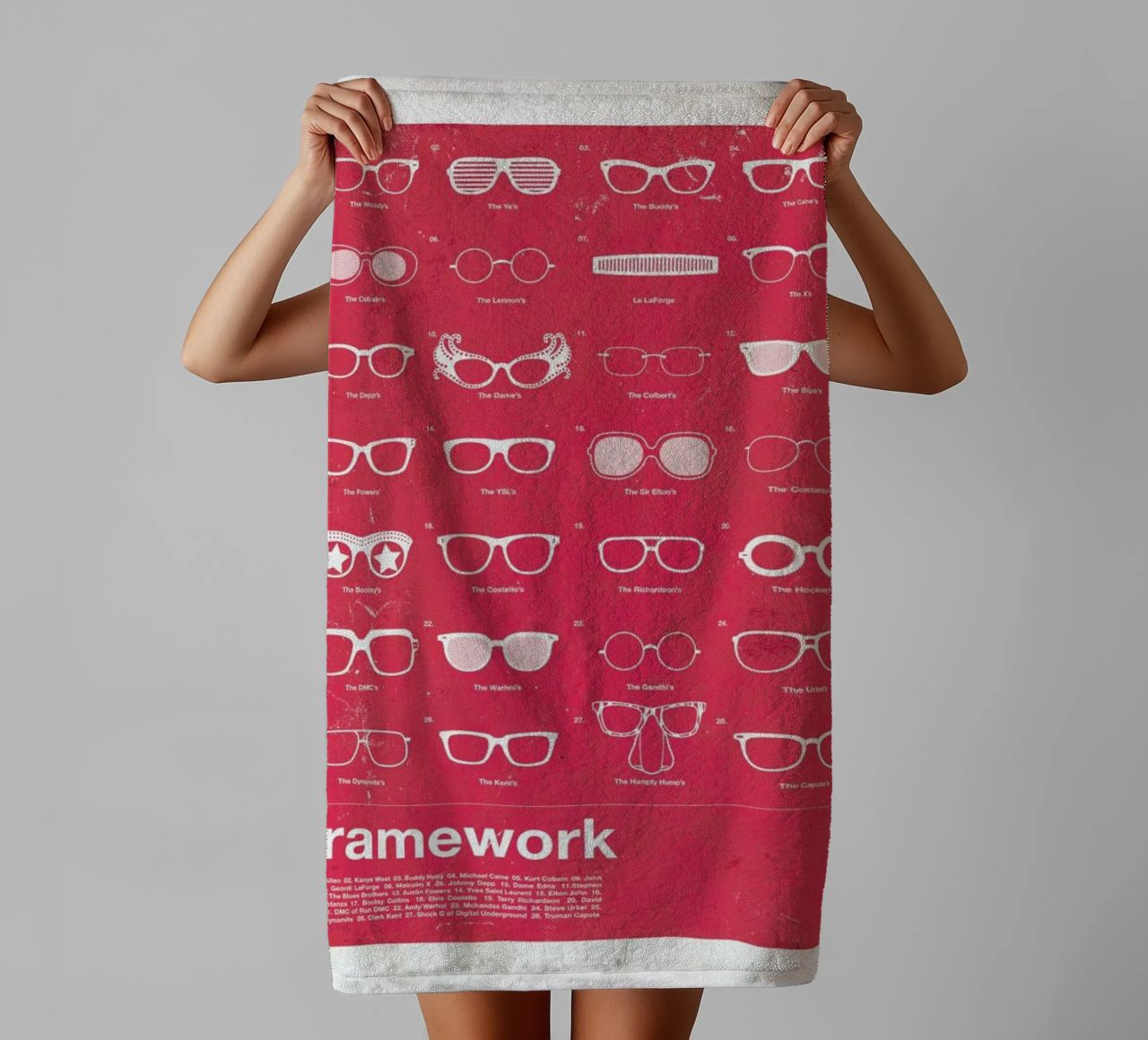 Framework asciugamano da bagno da Moxy Creative House