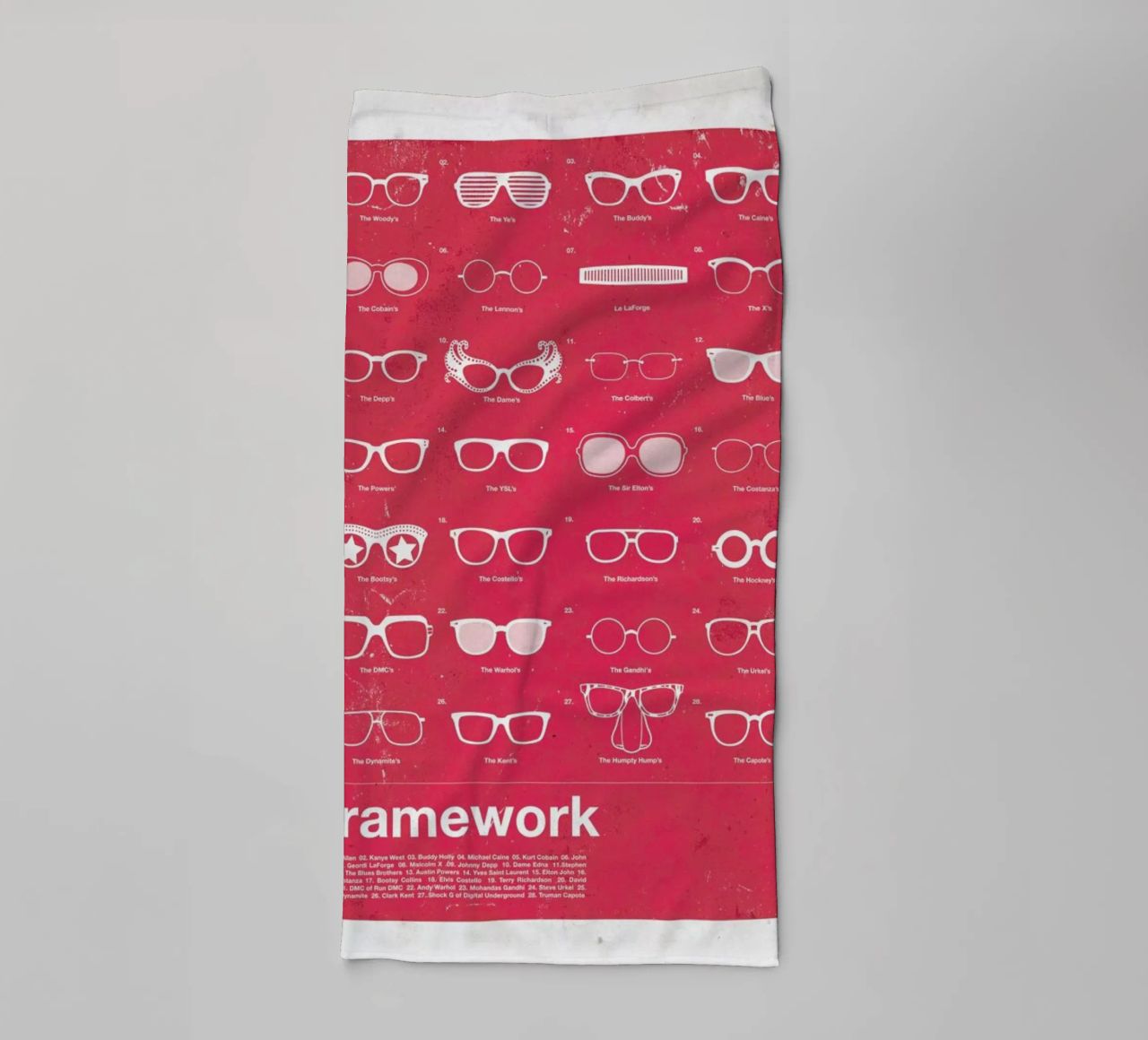 Framework asciugamano da bagno da Moxy Creative House