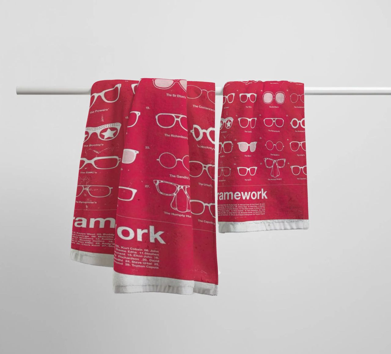 Framework asciugamano da bagno da Moxy Creative House