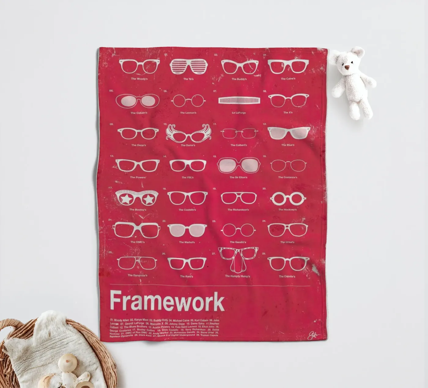 Framework Fleecedecke von Moxy Creative House