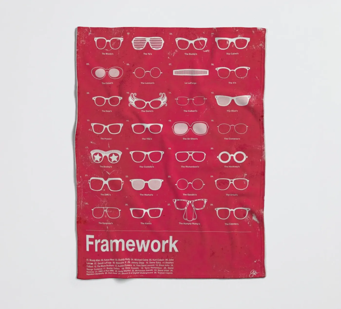 Framework Fleecedecke von Moxy Creative House