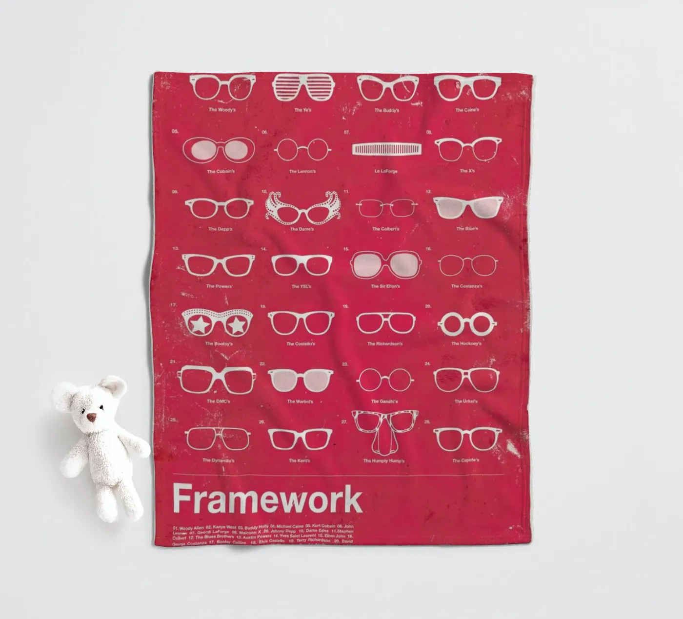 Framework Fleecedecke von Moxy Creative House