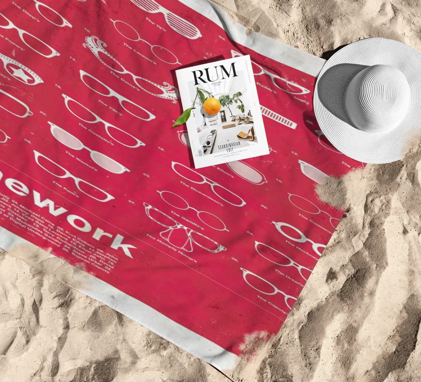 Framework strandhanddoek van Moxy Creative House