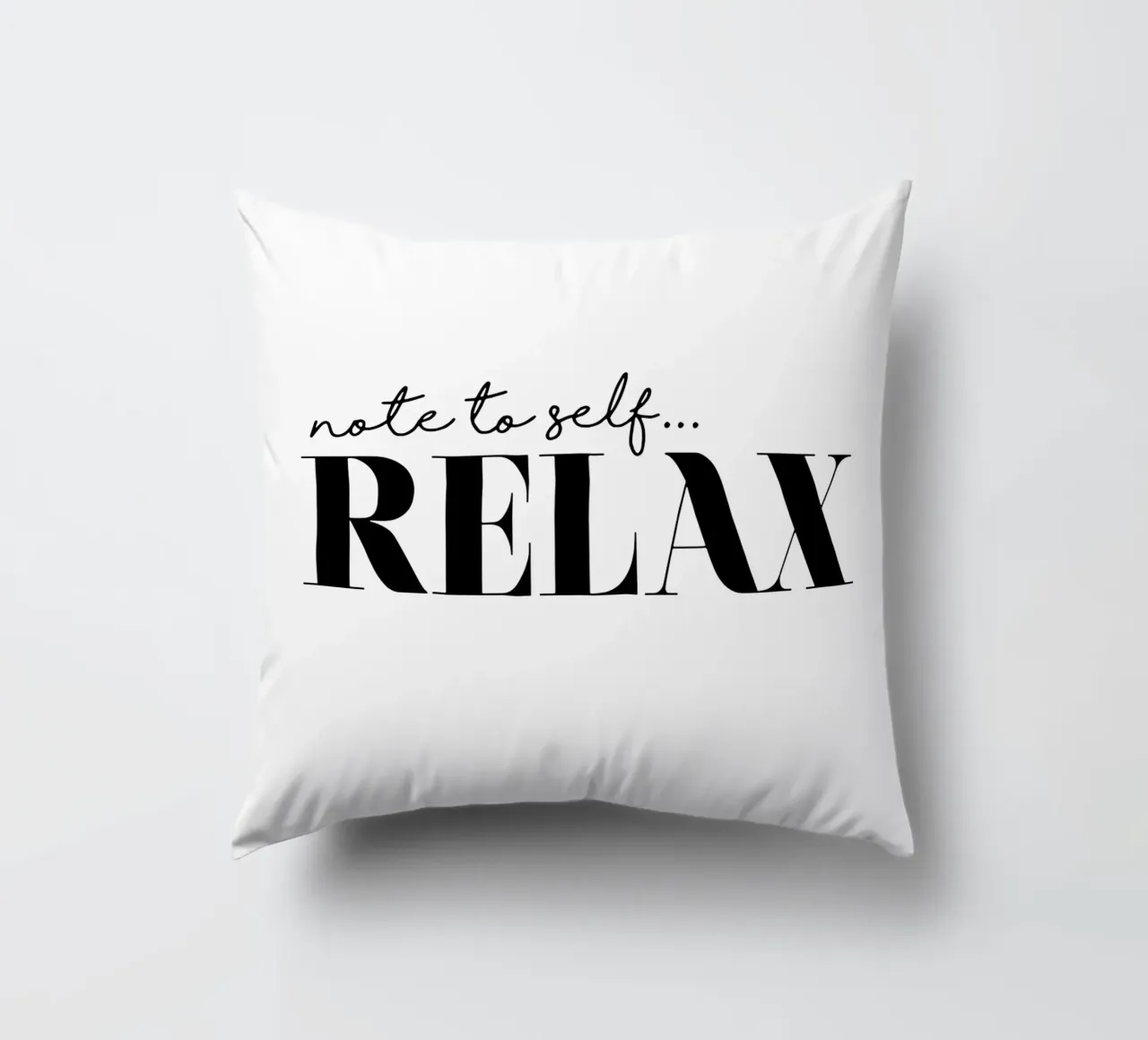 Notitie voor mezelf Relax kussen van THE MOTIVATED TYPE