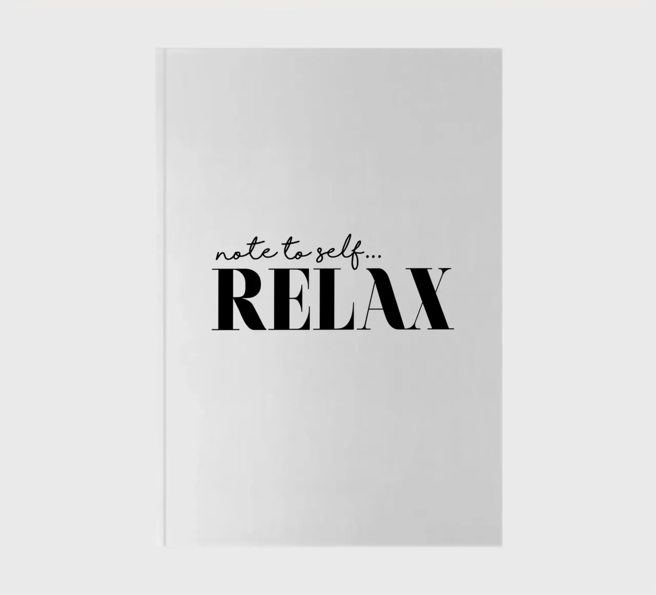 Note à l'attention de soi-même Se détendre carnet de notes de THE MOTIVATED TYPE