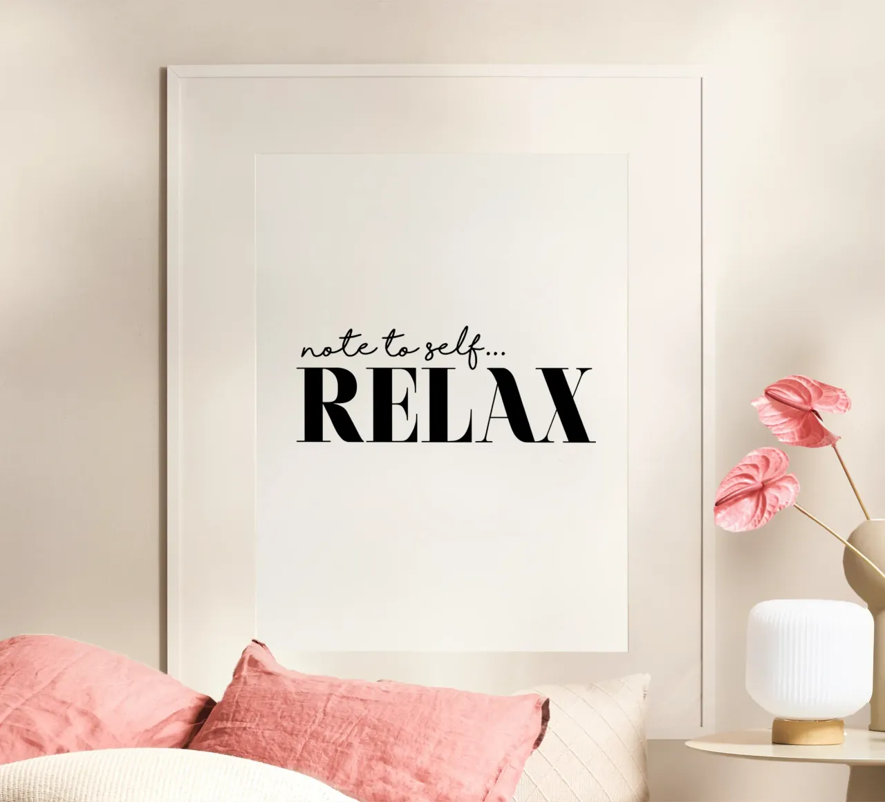Note To Self Relax hahnemühle by THE MOTIVATED TYPE
