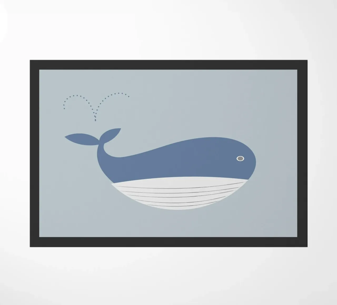 The sun and a whale on the ocean zerbino da natural neutral