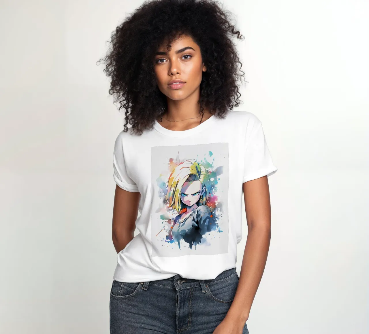 Android 18 t-shirt da donna da CreativeStudio