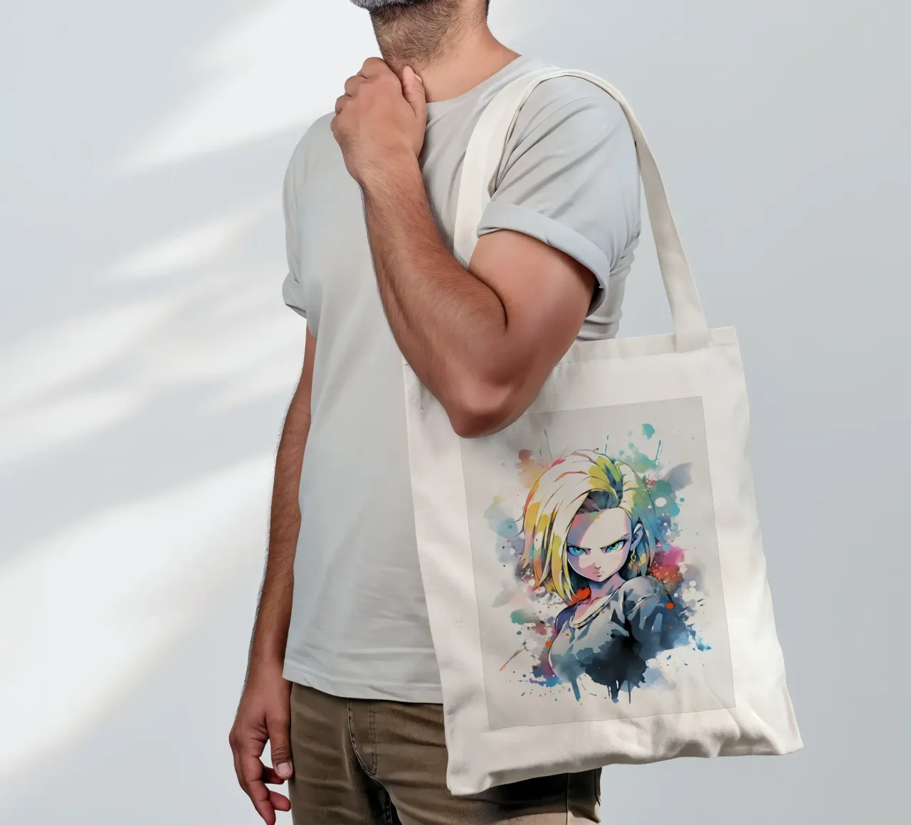 Android 18 borsa in juta da CreativeStudio