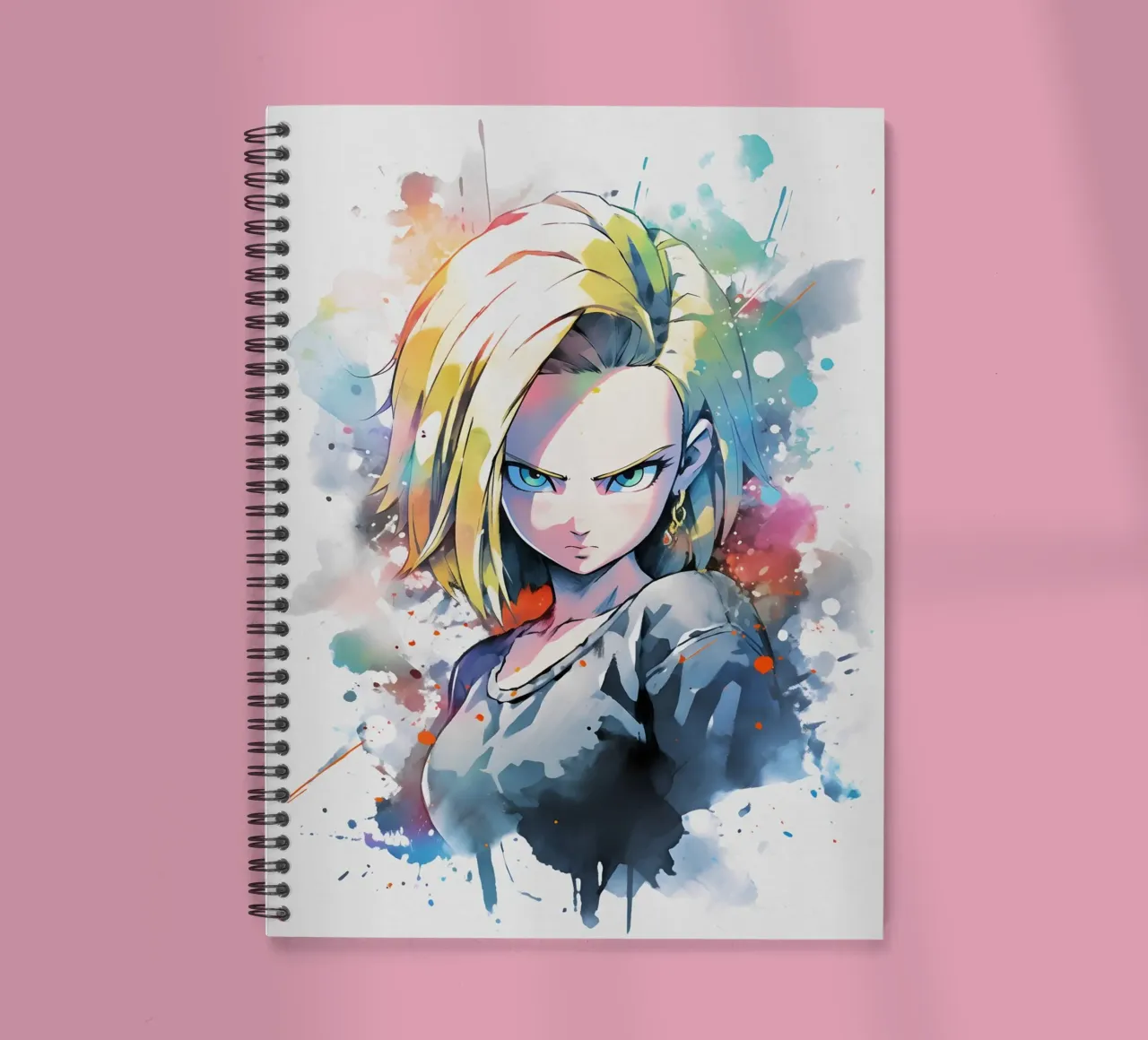 Android 18 spiral notebook by CreativeStudio