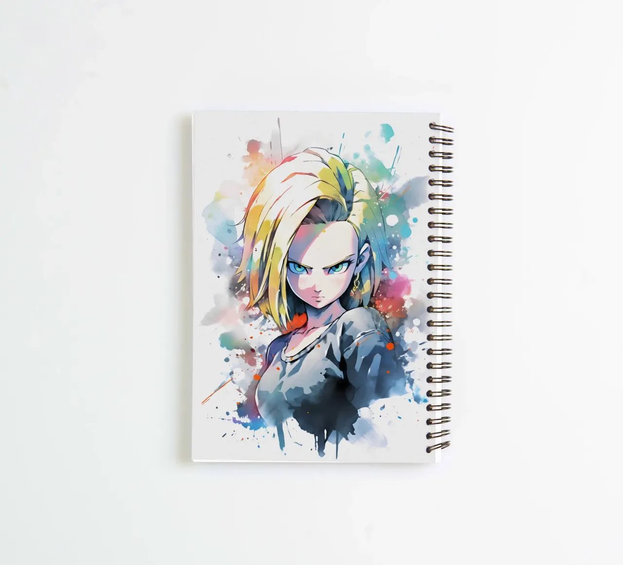Android 18 spiral notebook by CreativeStudio