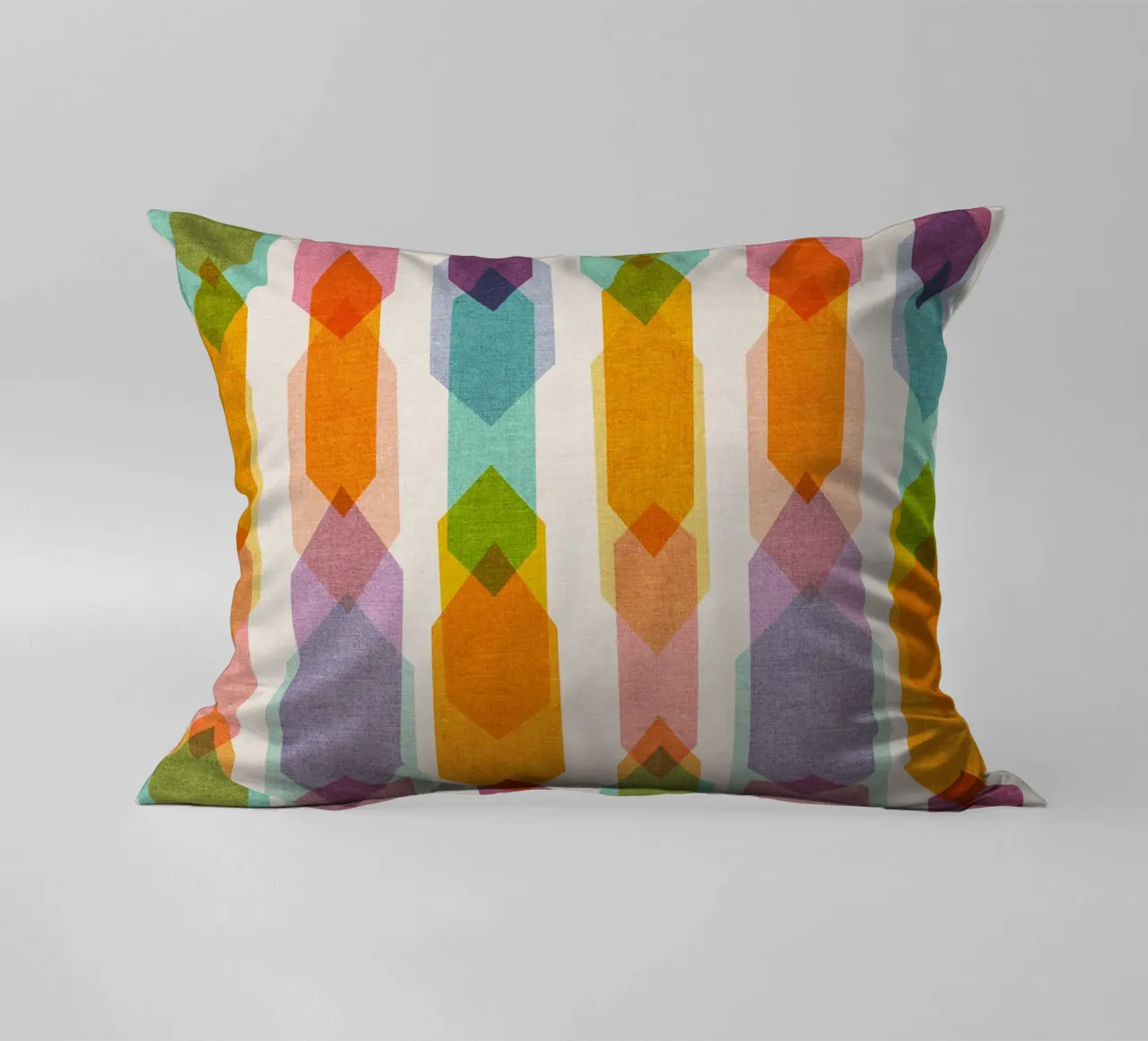 Cecilia Mok - Elements Rainbow Half Drop decorative cushion by The Artcircle