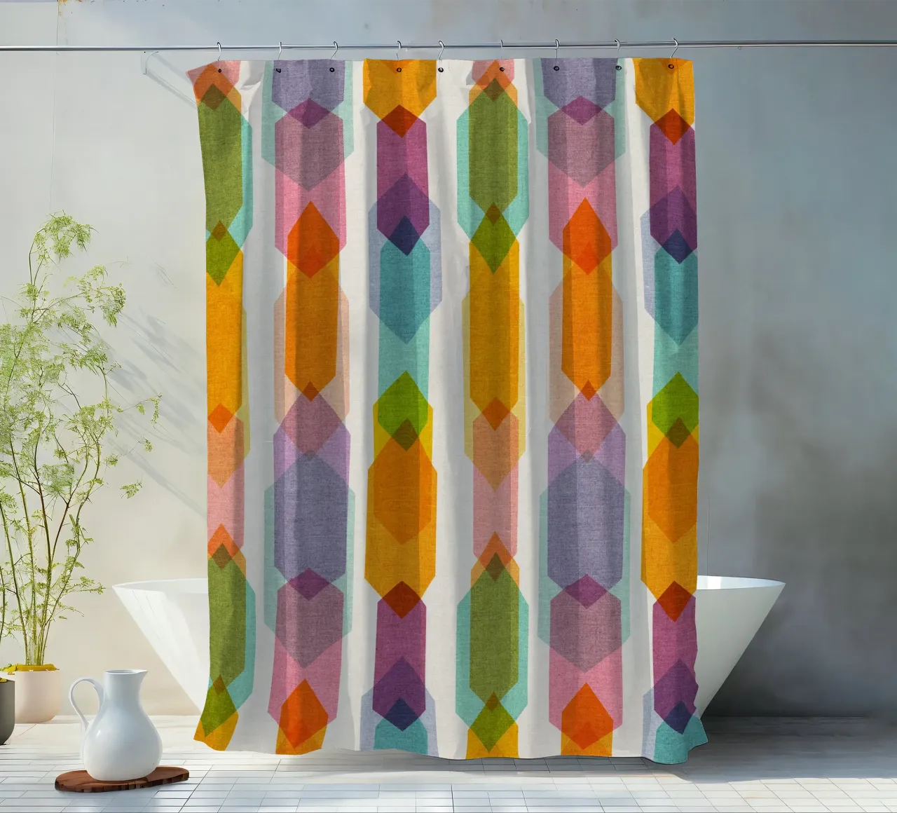 Cecilia Mok - Elements Rainbow Half Drop tenda da doccia da The Artcircle