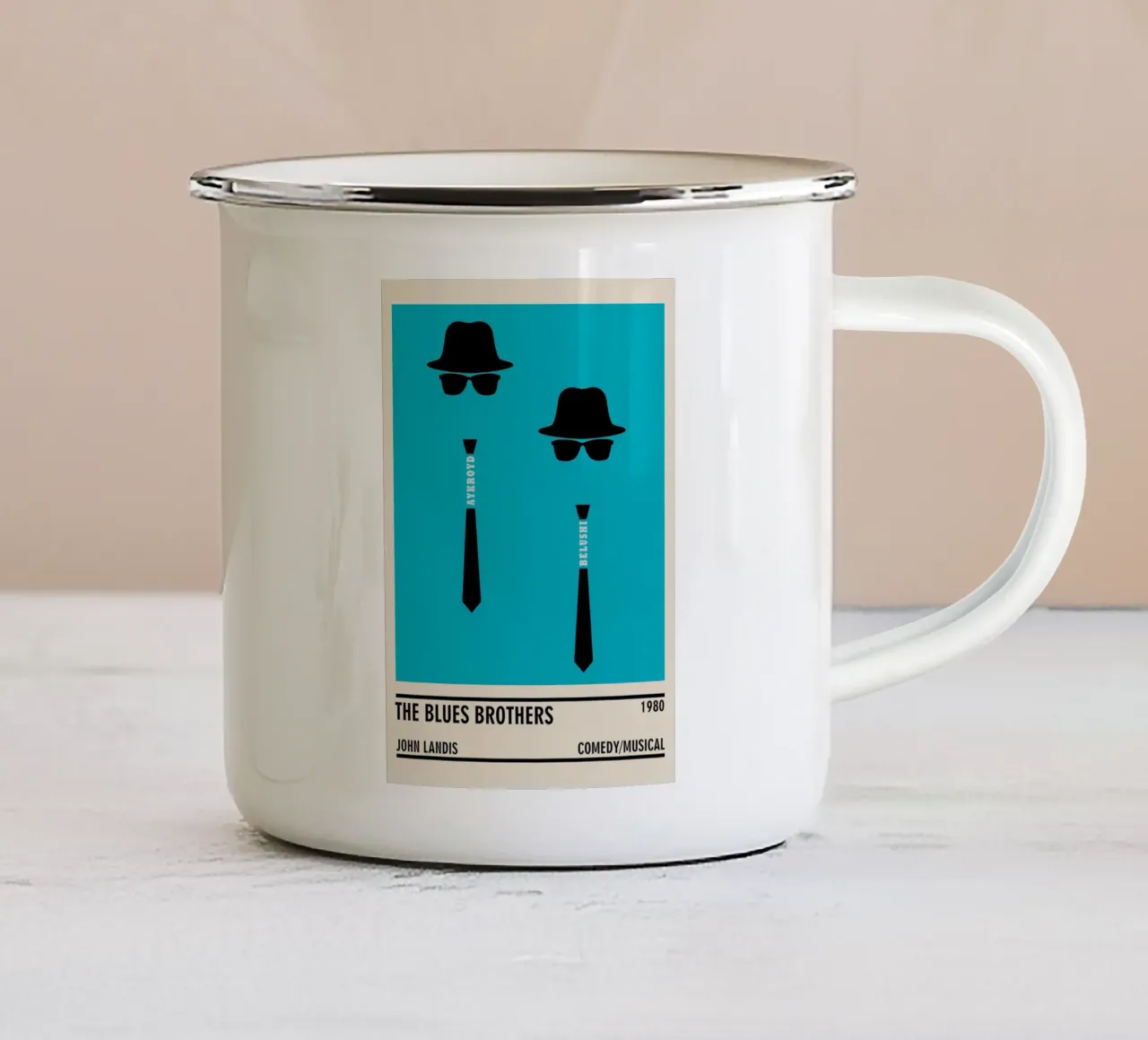 The Blues Brothers tazza in smalto da TheArtstudio