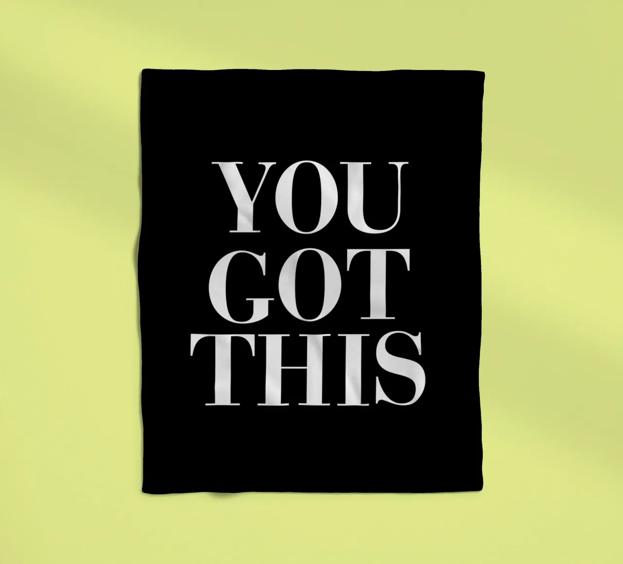 Design tipografico You Got This coperta in pile da THE MOTIVATED TYPE