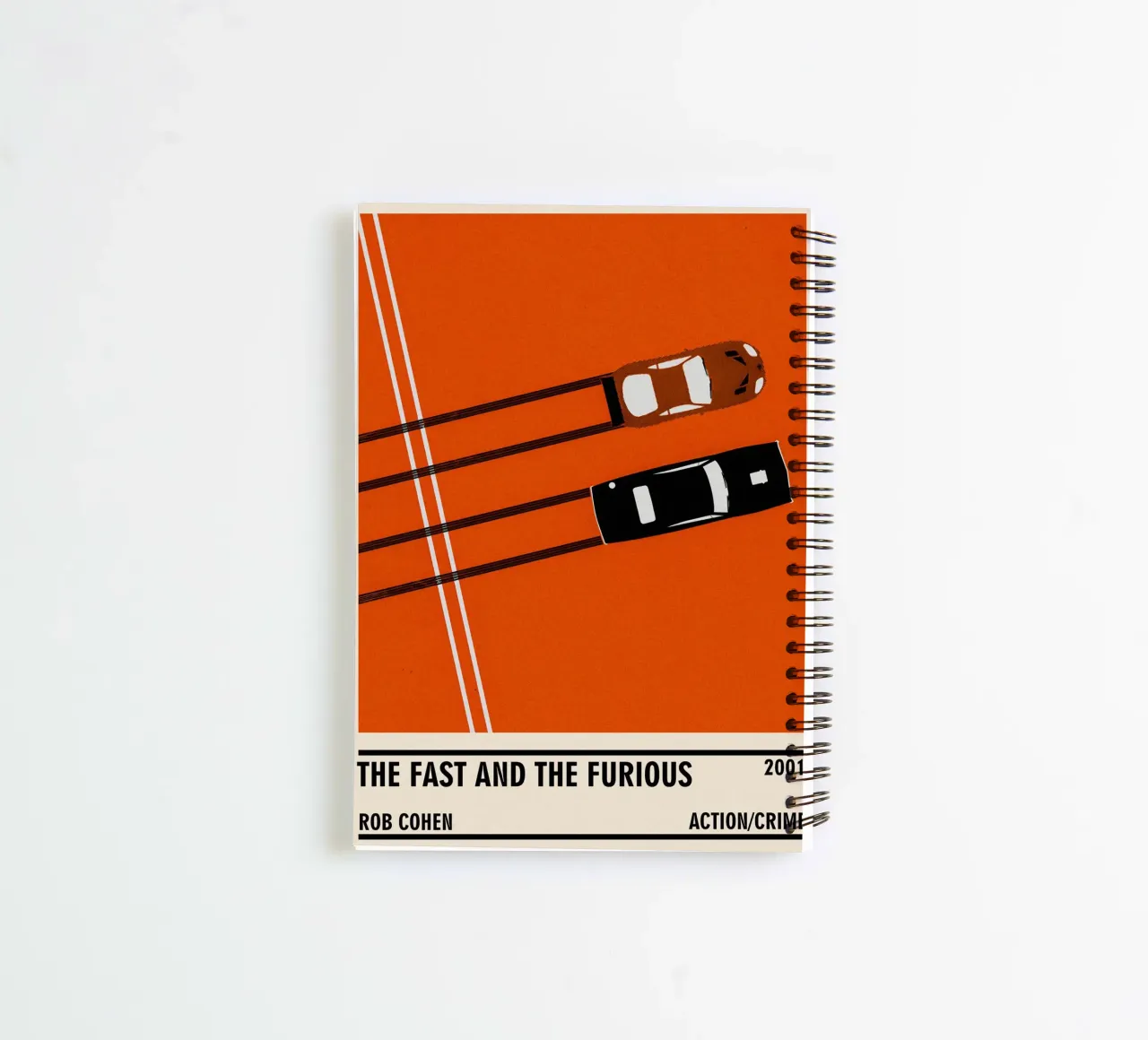 The Fast and the Furious spiral notebook by TheArtstudio