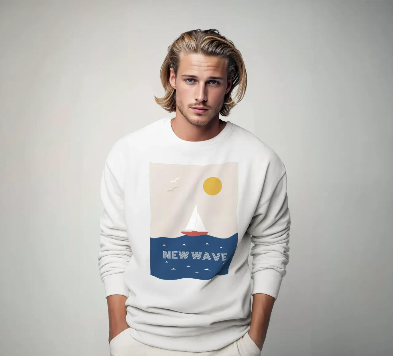 NEW WAVE felpa da natural neutral