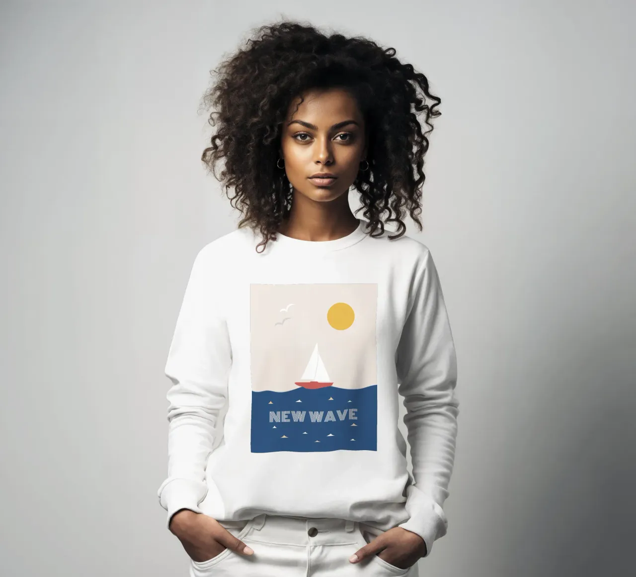 NEW WAVE felpa da natural neutral