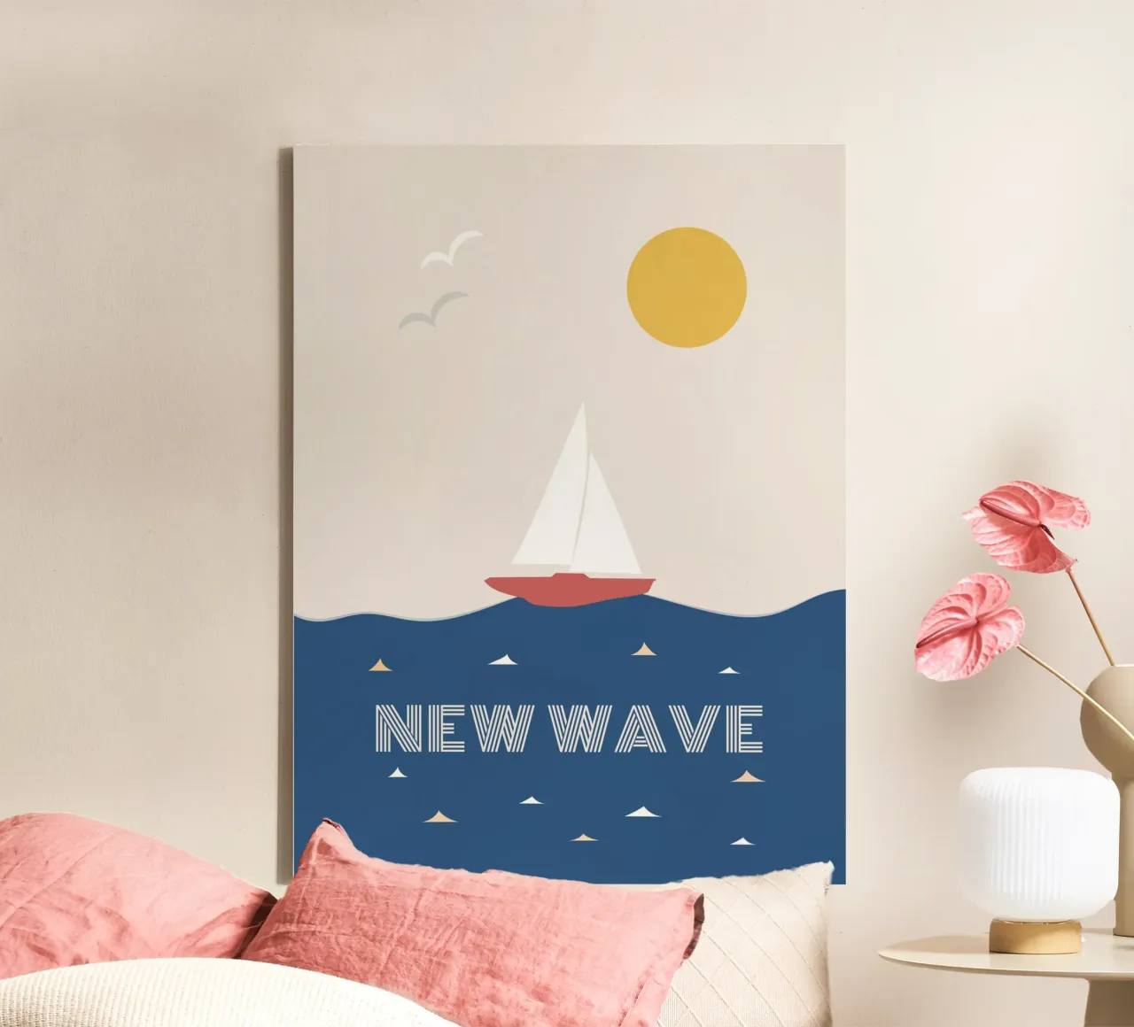 NEW WAVE canvas by natural neutral