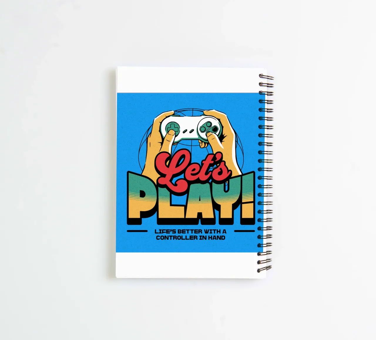 Lets Play Game Trending Now spiral notebook by Urban Life
